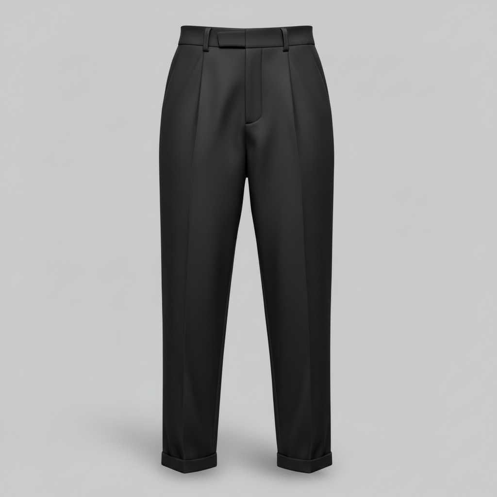 Elegant High Waist Women's Trousers | Office Wear