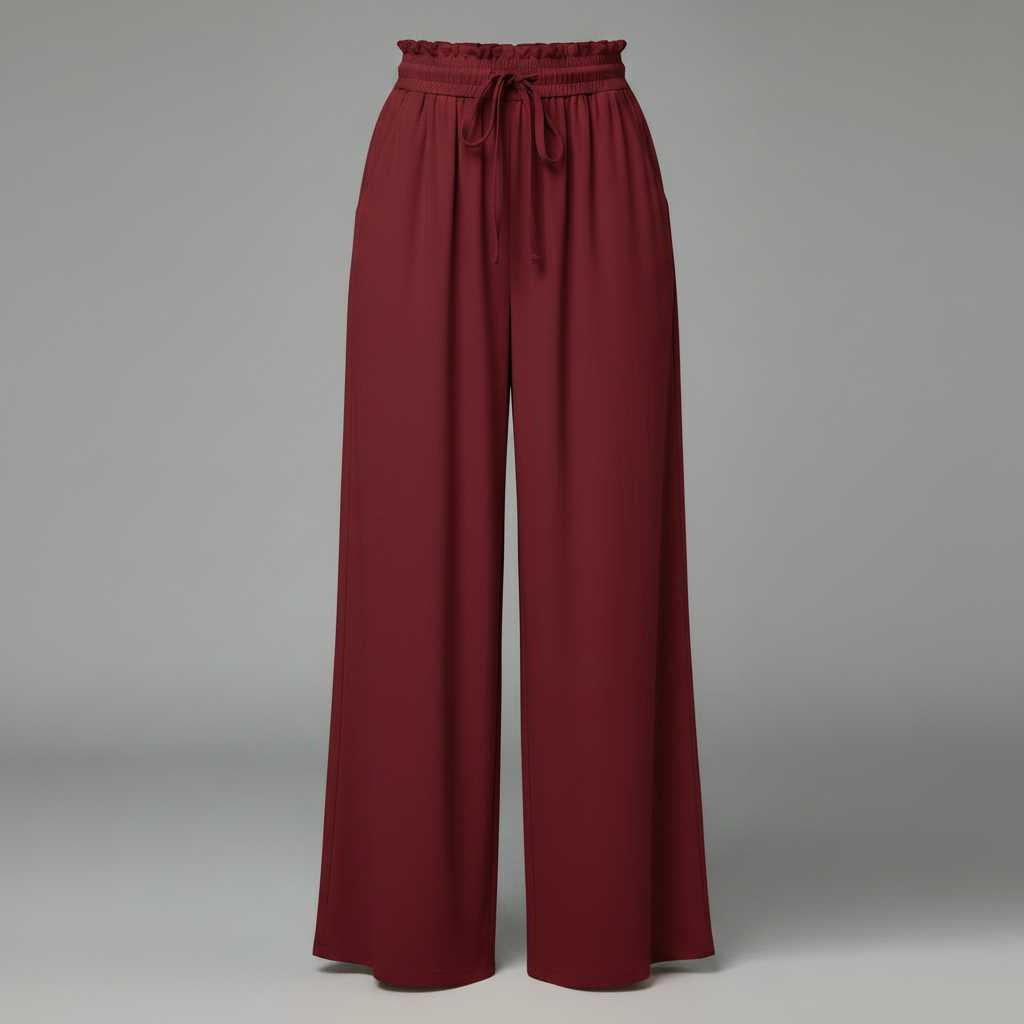 Elegant Linen Wide Leg Trousers for Women | Comfortable Fit
