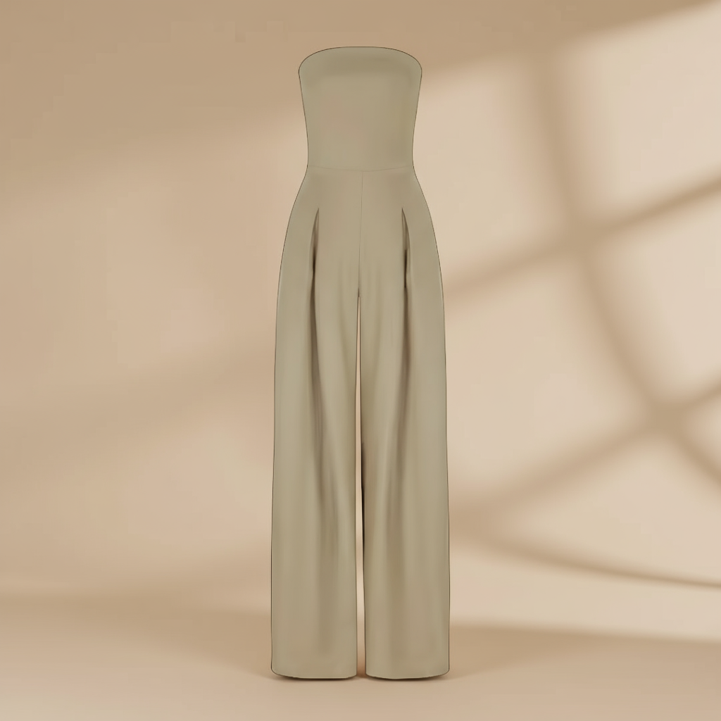 Women's Satin Jumpsuit | Heavy Satin Bodice | Elegant Relaxed Fit | Nova Muse