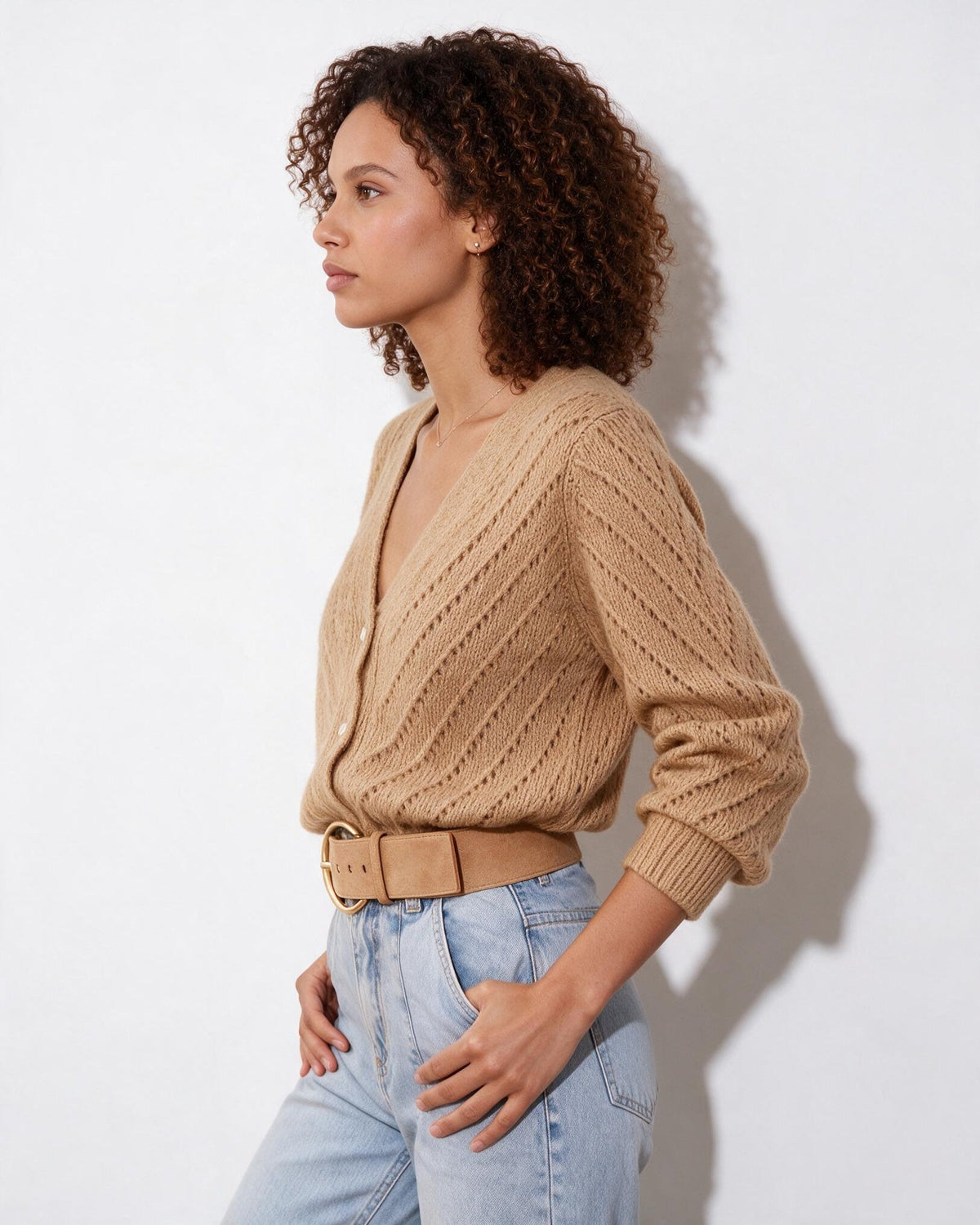Mohair Cardigan | Women | Button Up | Soft Knit | Long Sleeve | Casual Layering | Nova Muse