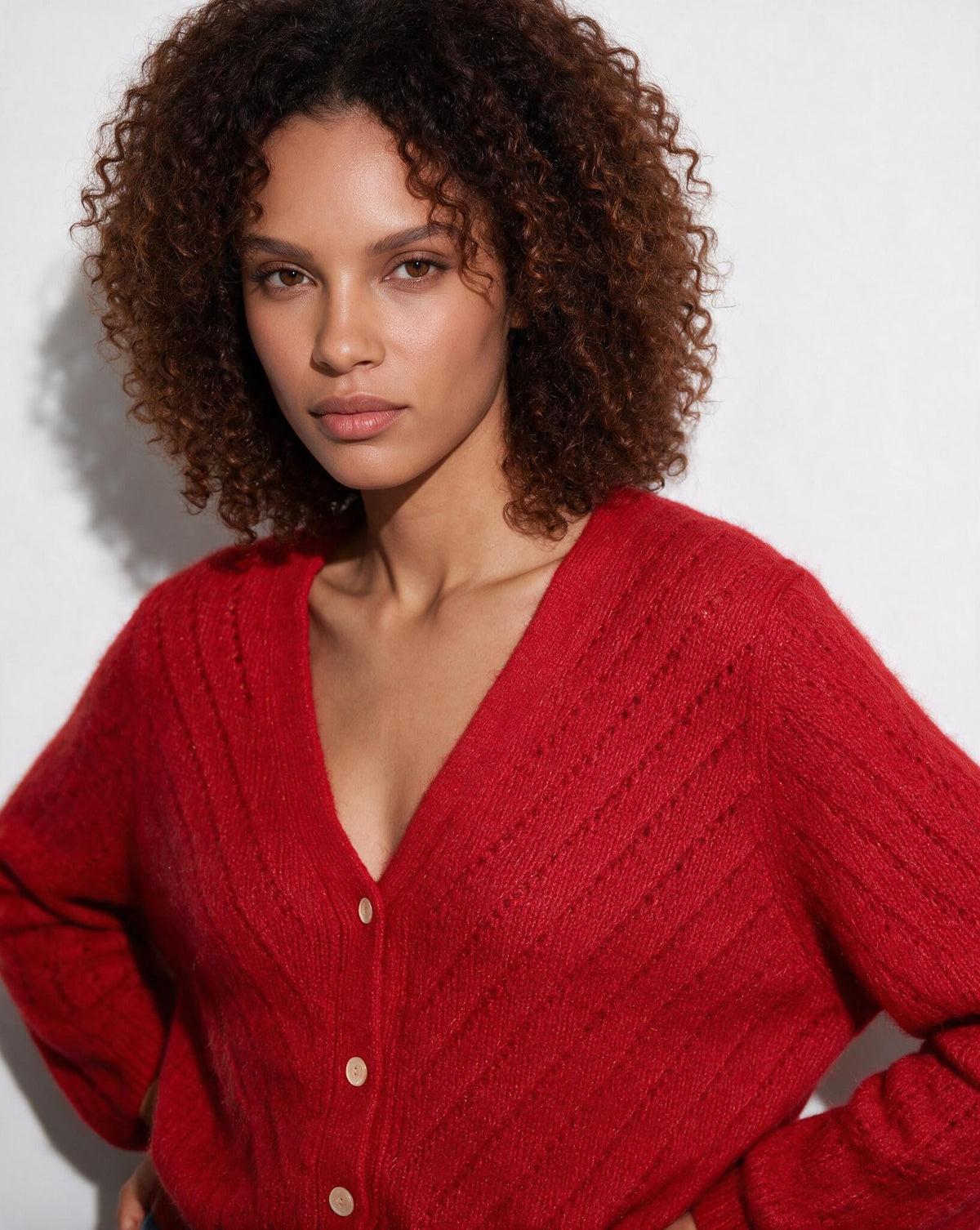 Mohair Cardigan | Women | Button Up | Soft Knit | Long Sleeve | Casual Layering | Nova Muse