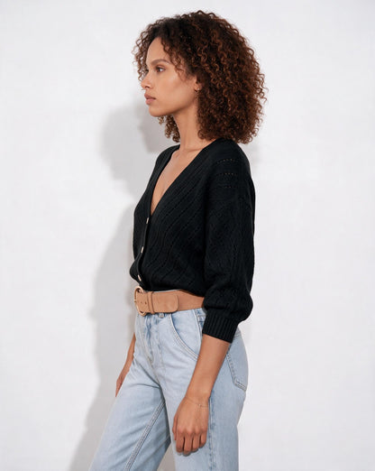 Mohair Cardigan | Women | Button Up | Soft Knit | Long Sleeve | Casual Layering | Nova Muse