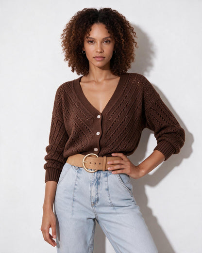 Mohair Cardigan | Women | Button Up | Soft Knit | Long Sleeve | Casual Layering | Nova Muse