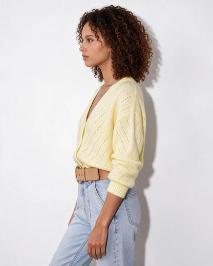 Mohair Cardigan | Women | Button Up | Soft Knit | Long Sleeve | Casual Layering | Nova Muse