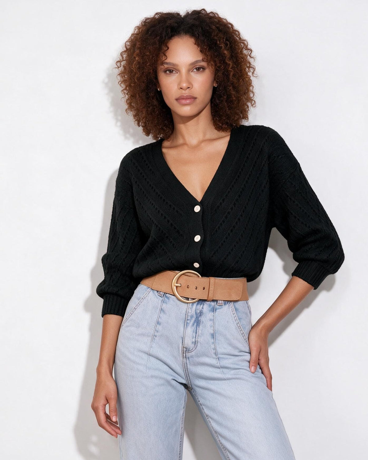 Mohair Cardigan | Women | Button Up | Soft Knit | Long Sleeve | Casual Layering | Nova Muse