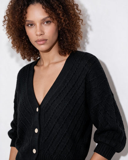 Mohair Cardigan | Women | Button Up | Soft Knit | Long Sleeve | Casual Layering | Nova Muse