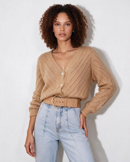 Mohair Cardigan | Women | Button Up | Soft Knit | Long Sleeve | Casual Layering | Nova Muse