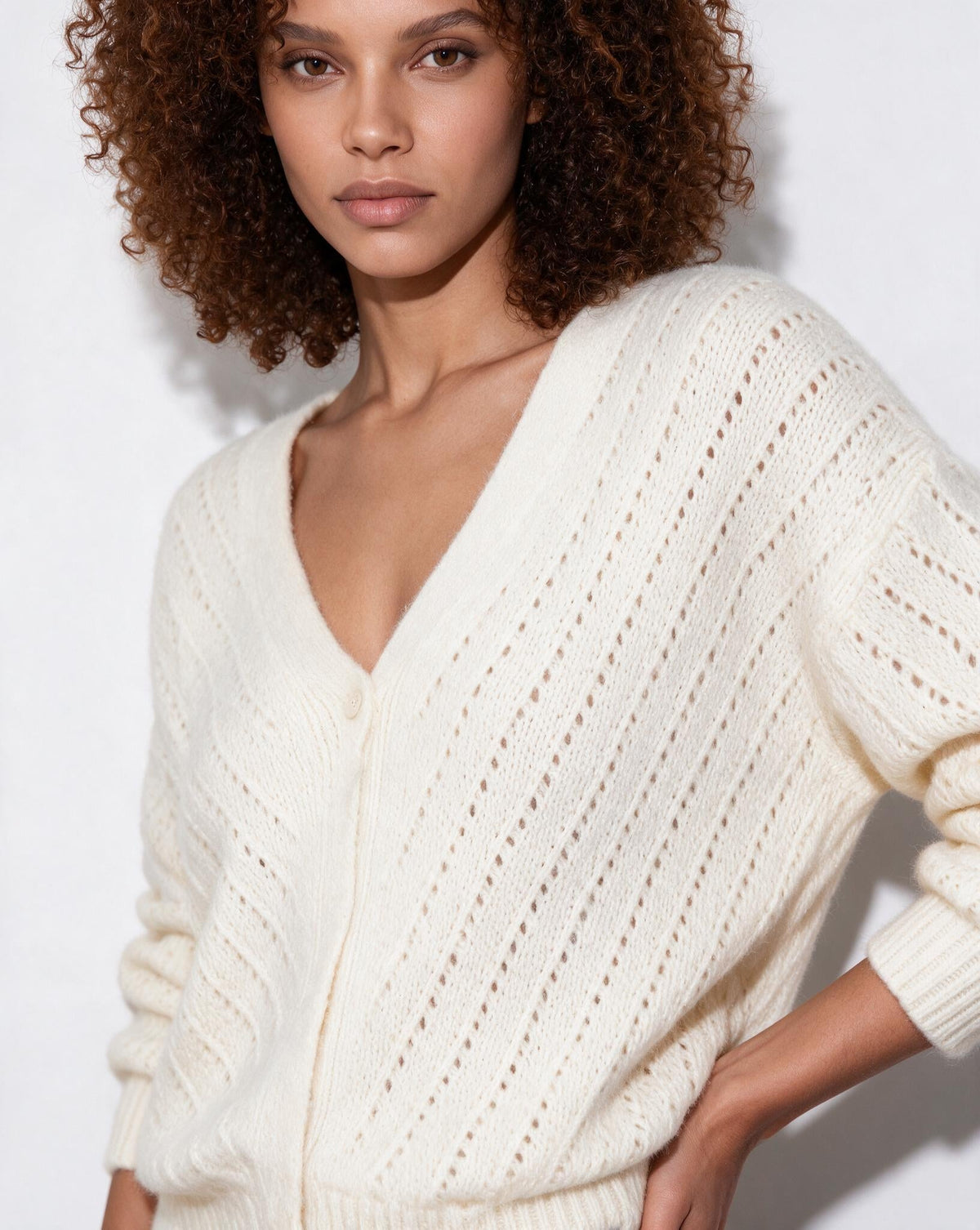 Mohair Cardigan | Women | Button Up | Soft Knit | Long Sleeve | Casual Layering | Nova Muse
