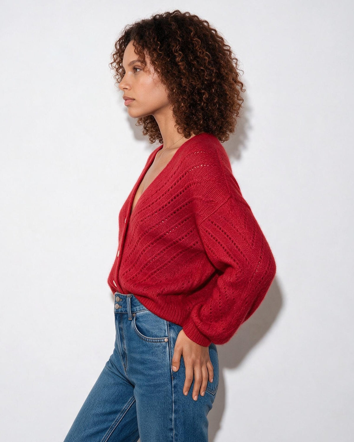 Mohair Cardigan | Women | Button Up | Soft Knit | Long Sleeve | Casual Layering | Nova Muse