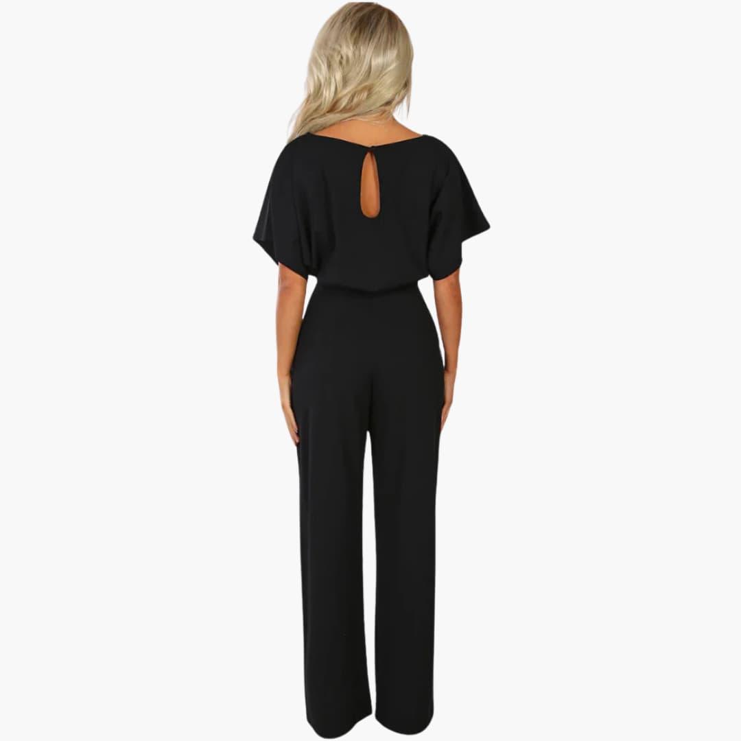 Women's Wide Leg Jumpsuit | Belted Waist | Elegant Formal Wear | Nova Muse