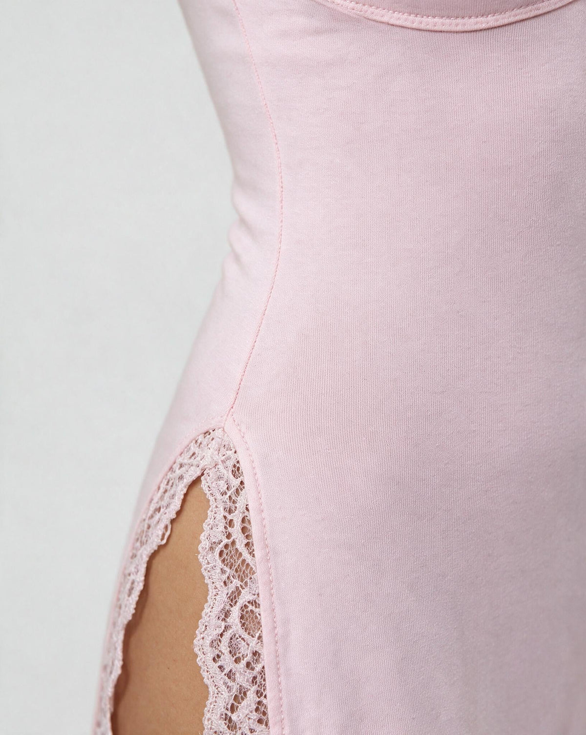 Lace Trim Chemise | Women | High Side Slits | Lingerie Nightdress | Elegant Sleepwear | Nova Muse