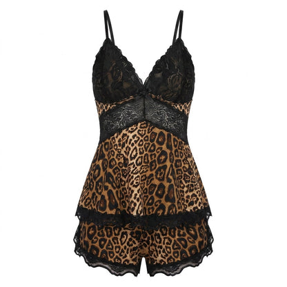 Lace Trim Cami Pyjama Set | Women | Soft Satin | Adjustable Straps | Sleepwear | Nova Muse
