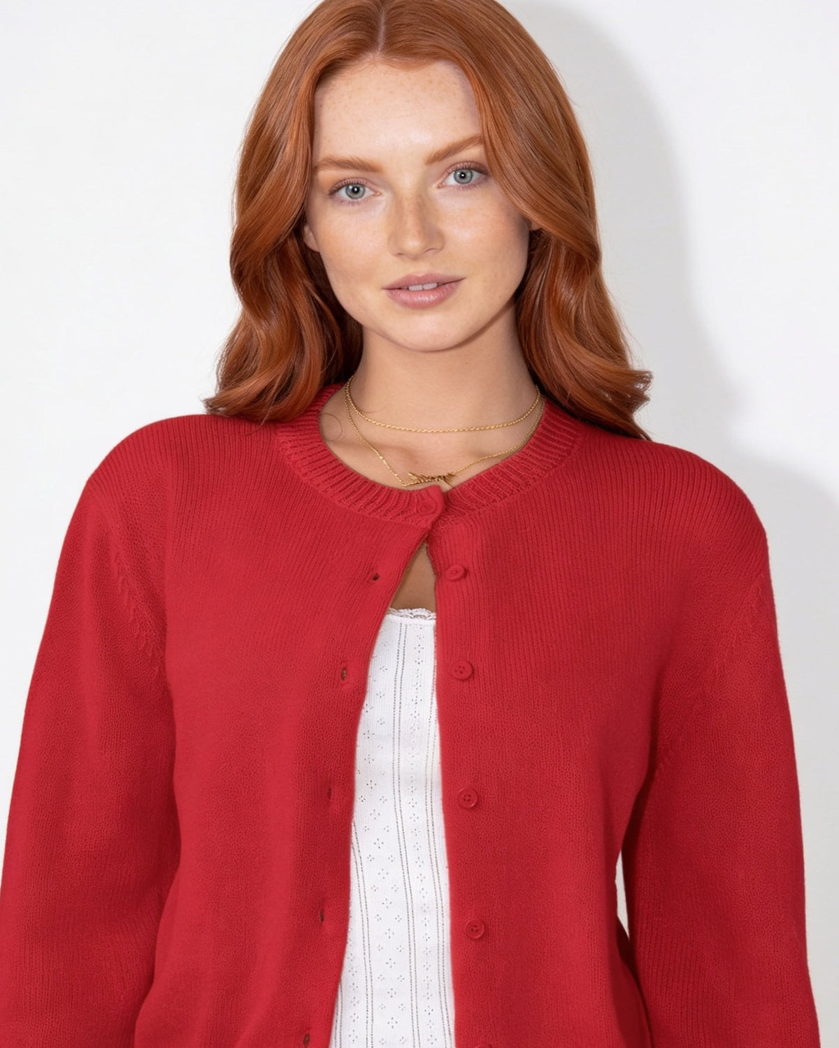 Cropped Knit Cardigan | Women | Button Front | Long Sleeve | Casual Layering | Nova Muse