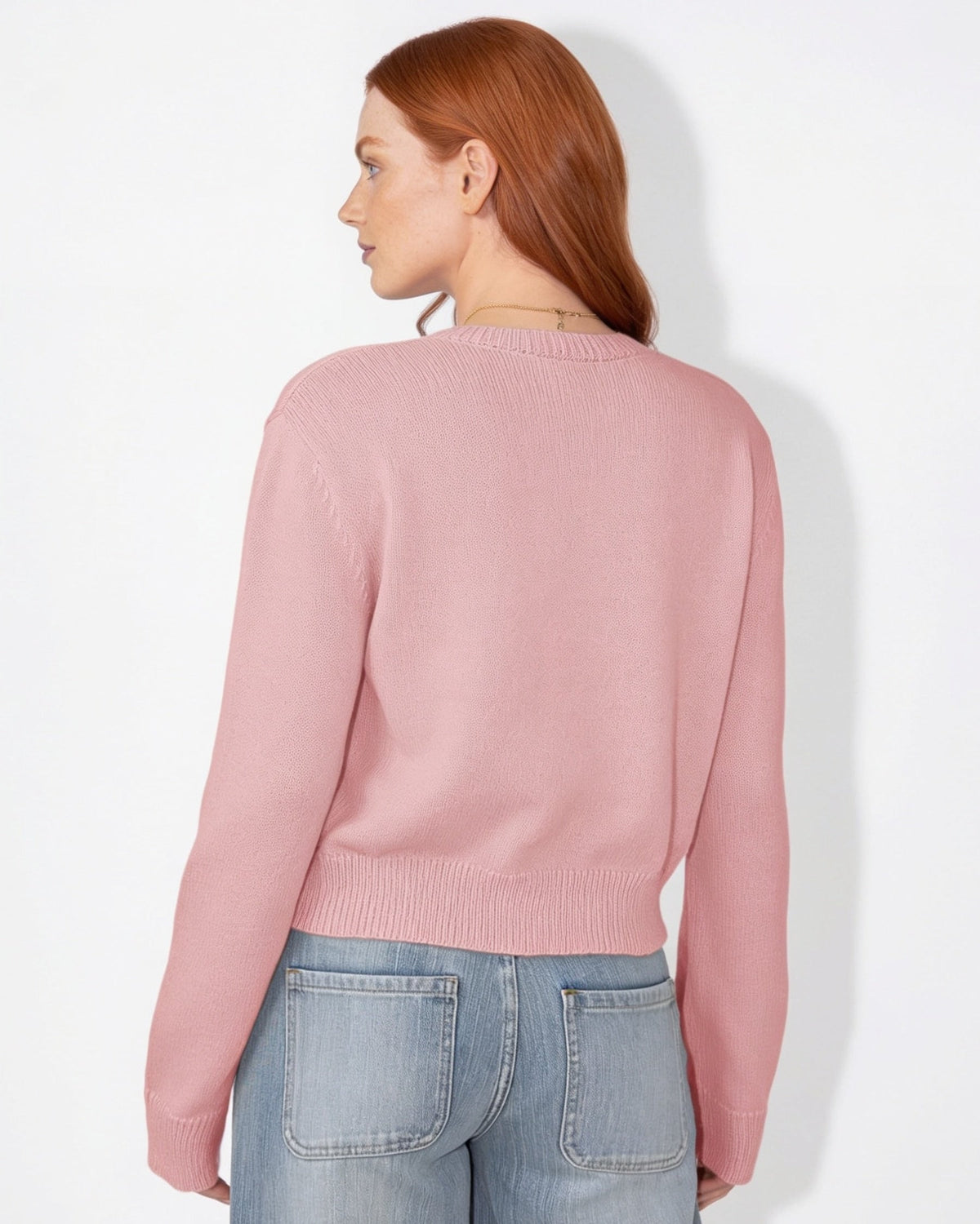 Cropped Knit Cardigan | Women | Button Front | Long Sleeve | Casual Layering | Nova Muse
