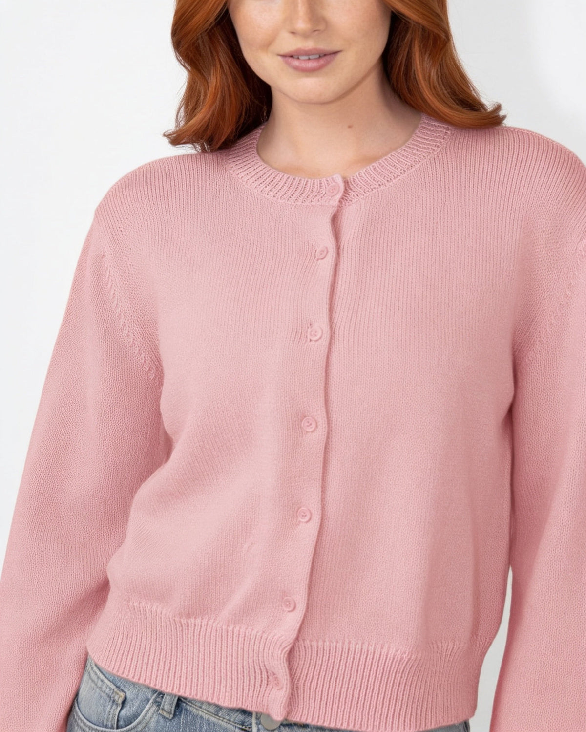 Cropped Knit Cardigan | Women | Button Front | Long Sleeve | Casual Layering | Nova Muse