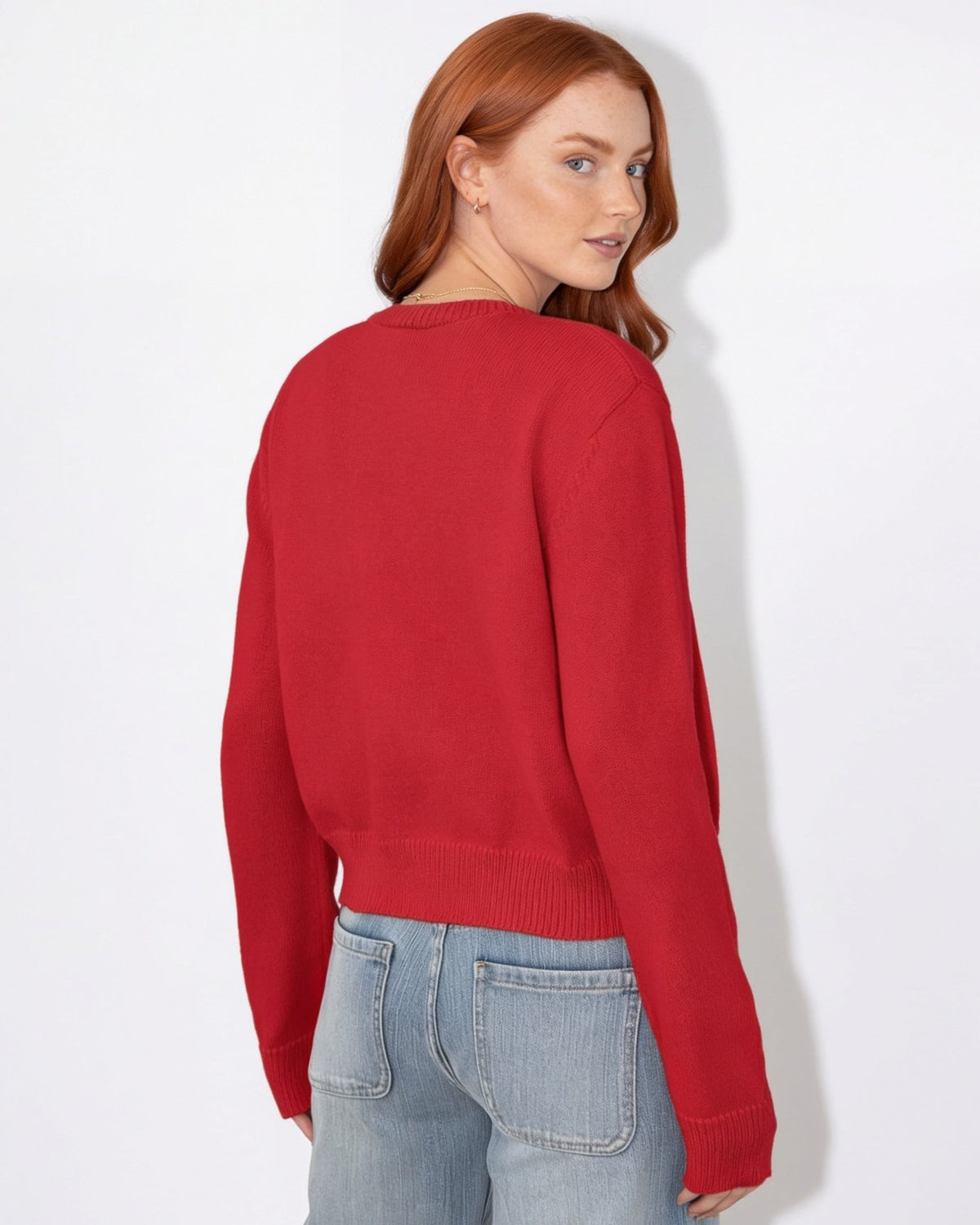 Cropped Knit Cardigan | Women | Button Front | Long Sleeve | Casual Layering | Nova Muse