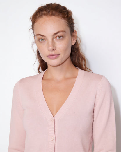 V-Neck Cardigan | Women | Button Front | Soft Knit | Long Sleeve Layering | Nova Muse