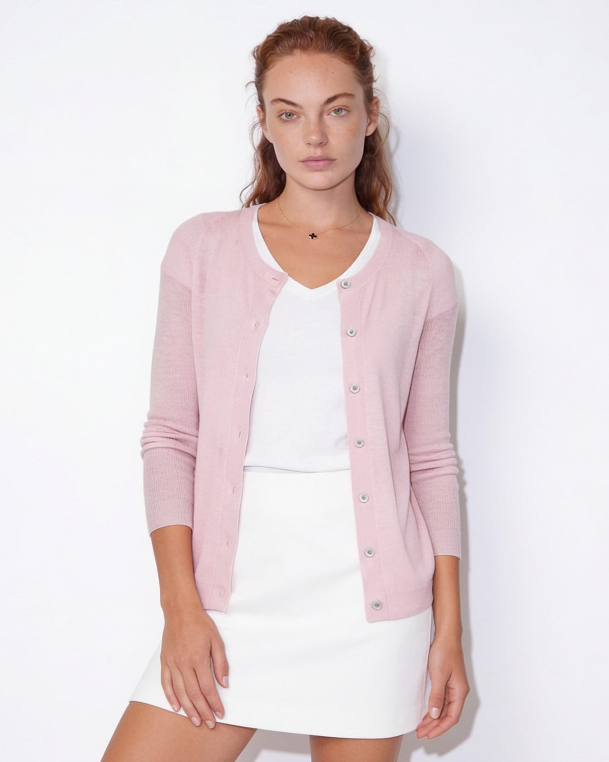 Fitted Cardigan | Women | Button Front | Round Neck | Long Sleeve Knitwear | Nova Muse