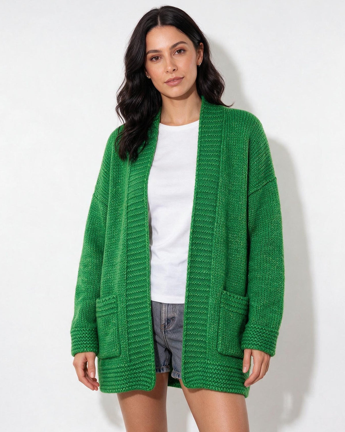 Long Cardigan | Women | Longline Knit | Open Front | Long Sleeve Layering | Nova Muse