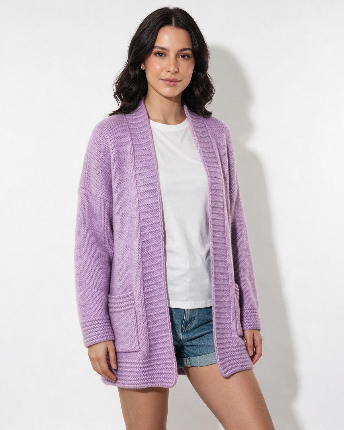 Long Cardigan | Women | Longline Knit | Open Front | Long Sleeve Layering | Nova Muse