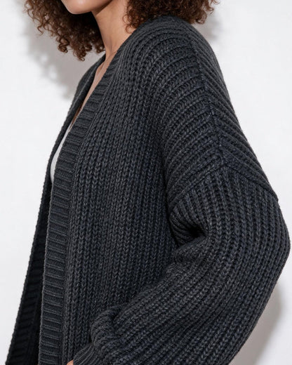 Long Coatigan Cardigan | Women | Longline Knit | Open Front | Casual Layering | Nova Muse