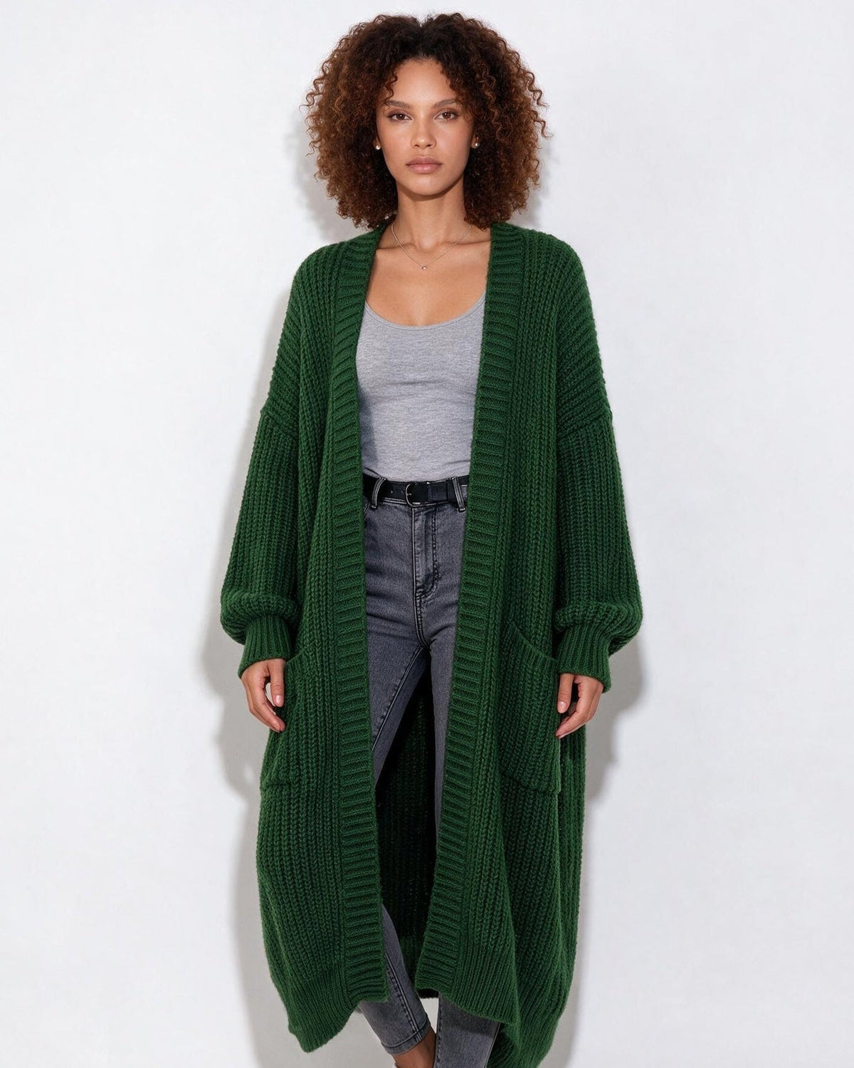 Long Coatigan Cardigan | Women | Longline Knit | Open Front | Casual Layering | Nova Muse