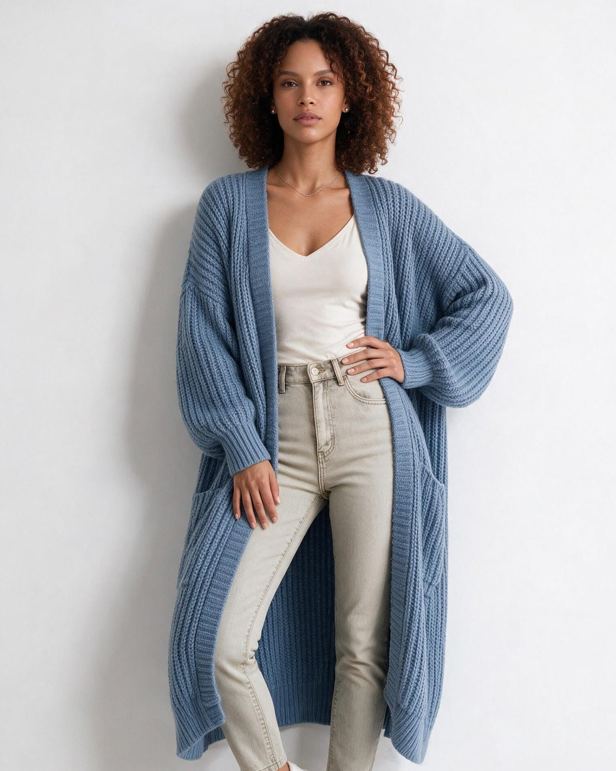 Long Coatigan Cardigan | Women | Longline Knit | Open Front | Casual Layering | Nova Muse