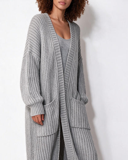 Long Coatigan Cardigan | Women | Longline Knit | Open Front | Casual Layering | Nova Muse