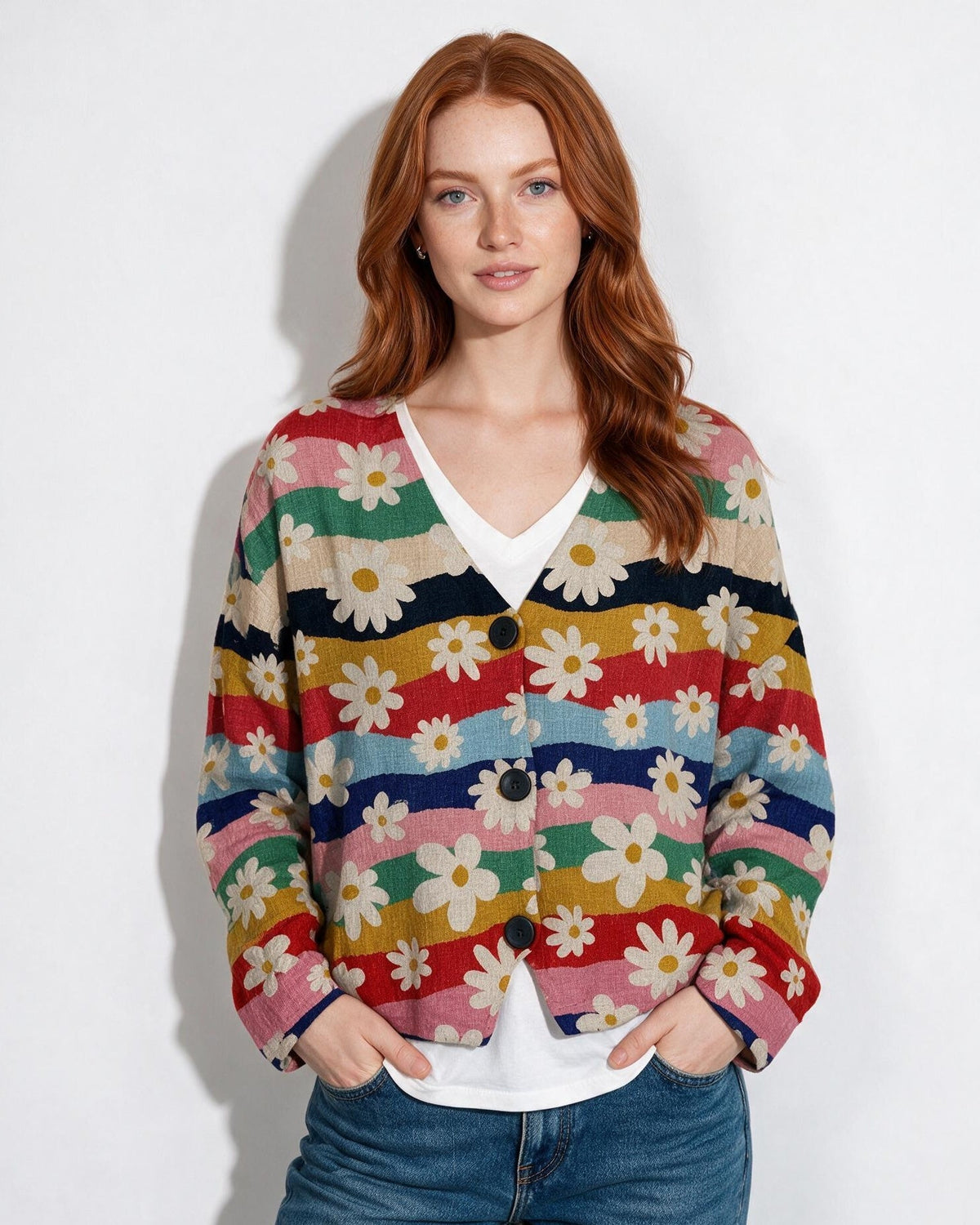 Cropped Cardigan | Women | Soft Knit | Long Sleeve | Casual Layering | Nova Muse