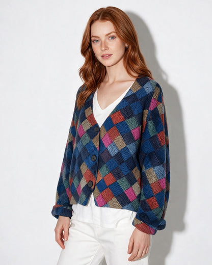 Cropped Cardigan | Women | Soft Knit | Long Sleeve | Casual Layering | Nova Muse