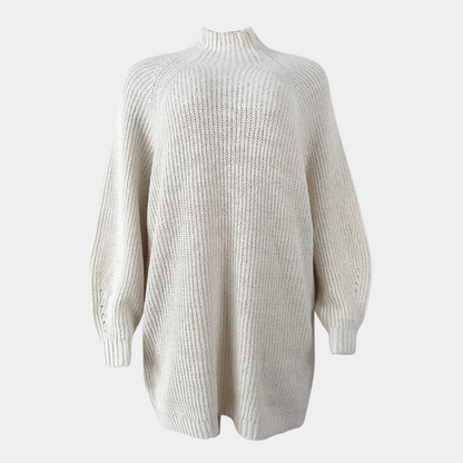 Oversized Chunky Sweater | Womens Ribbed Cuff Knit | Loose Fit Winter Pullover | Nova Muse