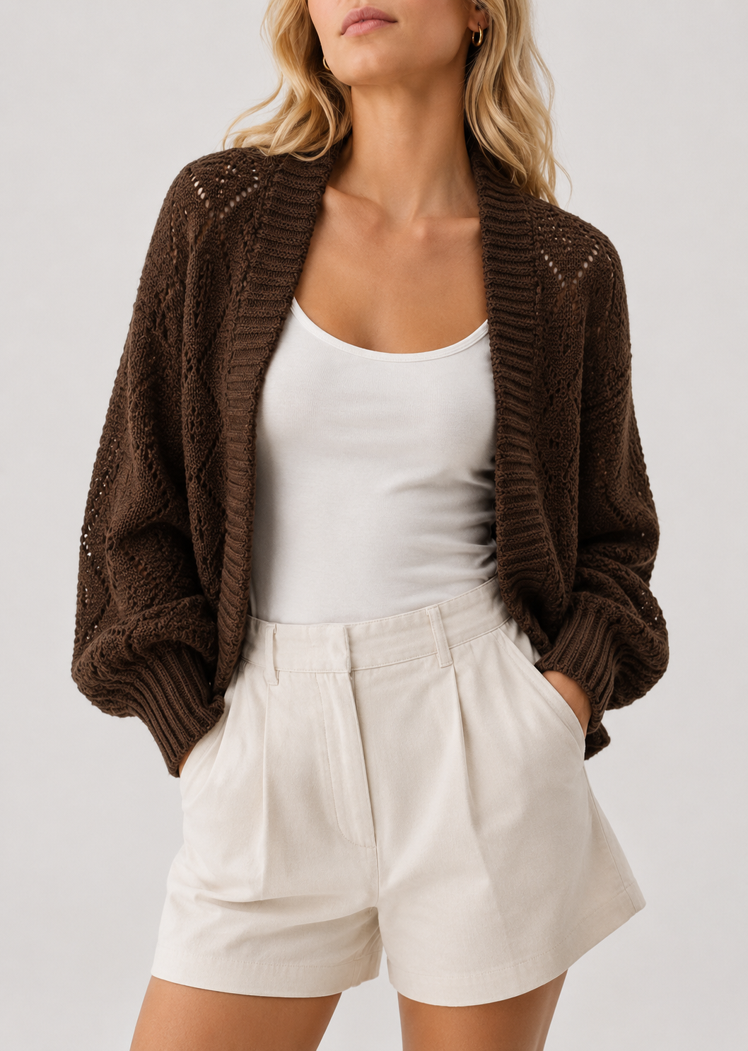 Premium Knit Cardigan | Women | Faux Cashmere | Button Front | Casual Sweater | Nova Muse