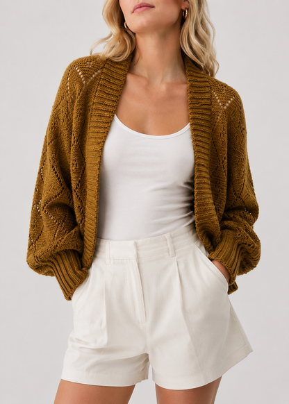 Premium Knit Cardigan | Women | Faux Cashmere | Button Front | Casual Sweater | Nova Muse