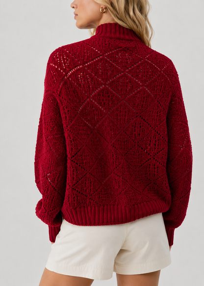Premium Knit Cardigan | Women | Faux Cashmere | Button Front | Casual Sweater | Nova Muse