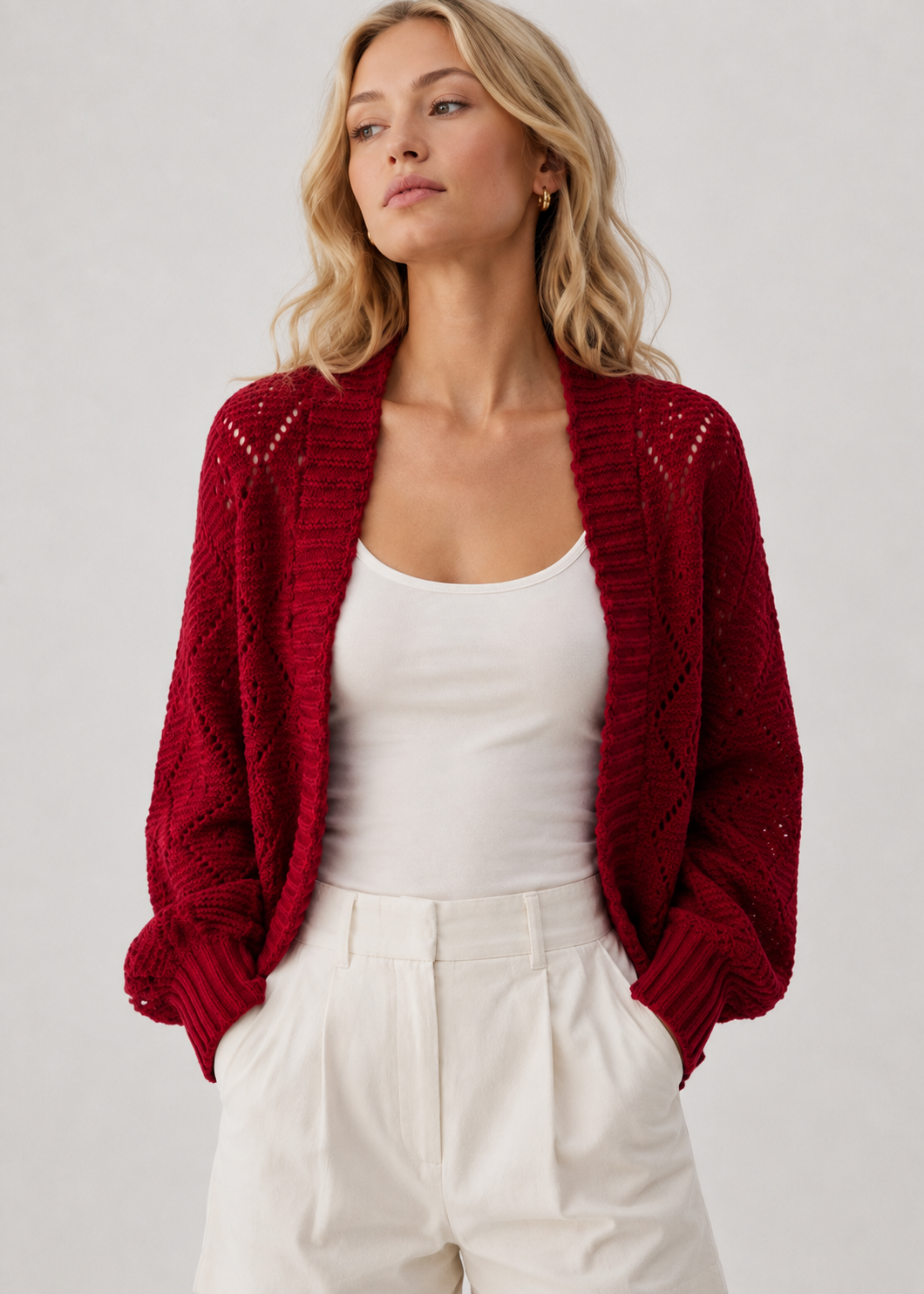 Premium Knit Cardigan | Women | Faux Cashmere | Button Front | Casual Sweater | Nova Muse
