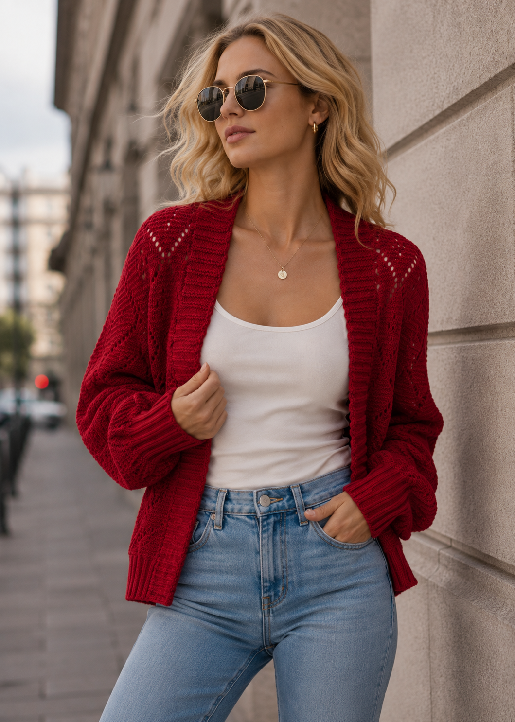 Premium Knit Cardigan | Women | Faux Cashmere | Button Front | Casual Sweater | Nova Muse