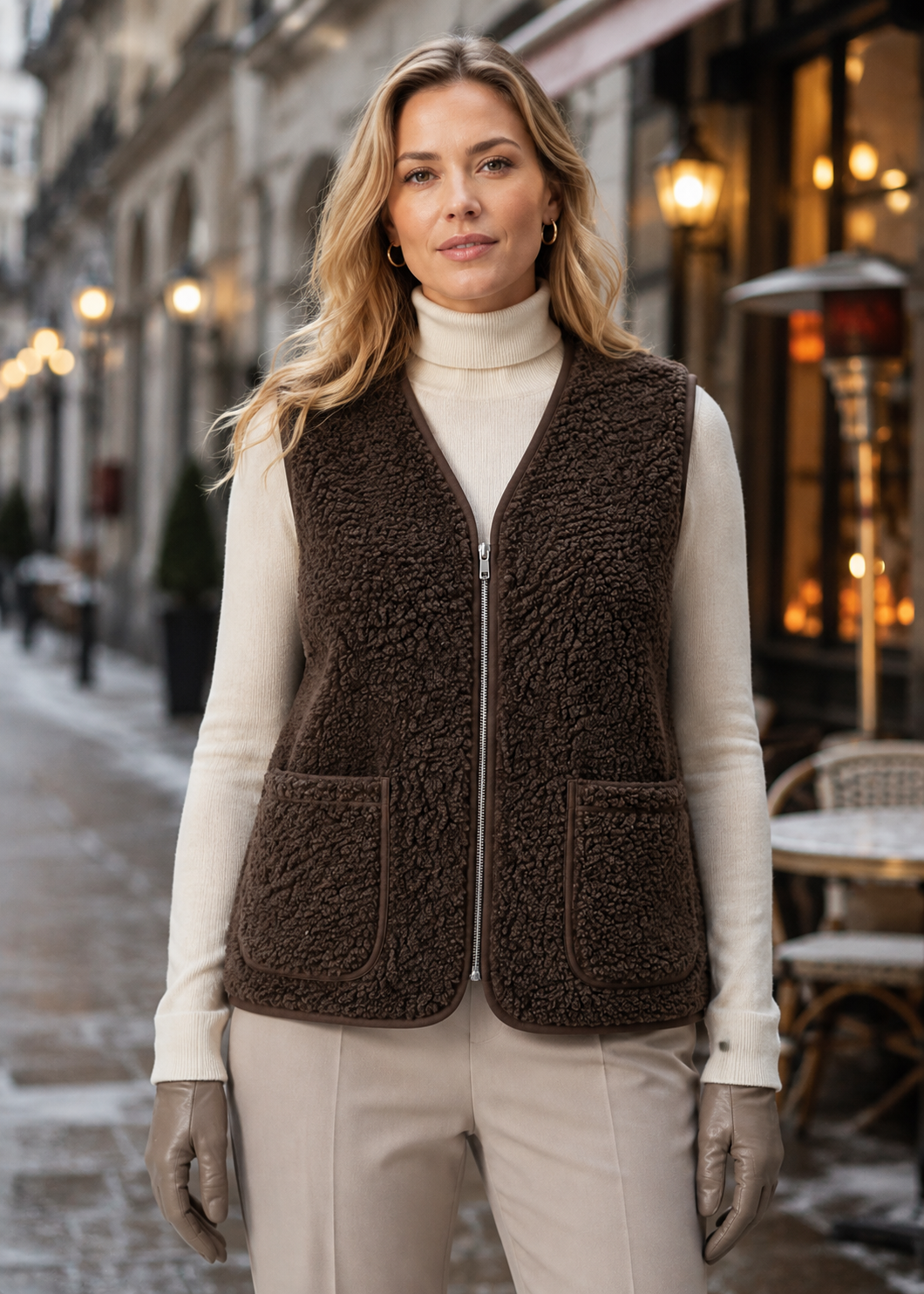 Women’s Sleeveless Button-Down Gilet | Lightweight Layering Waistcoat | Nova Muse