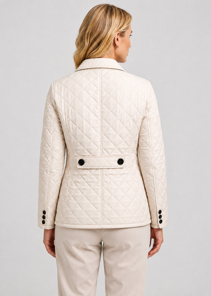 Women’s Quilted Button-Up Jacket | Lightweight Warm Coat | Premium Fabric | Nova Muse