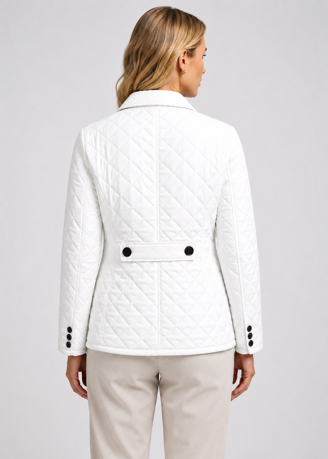 Women’s Quilted Button-Up Jacket | Lightweight Warm Coat | Premium Fabric | Nova Muse