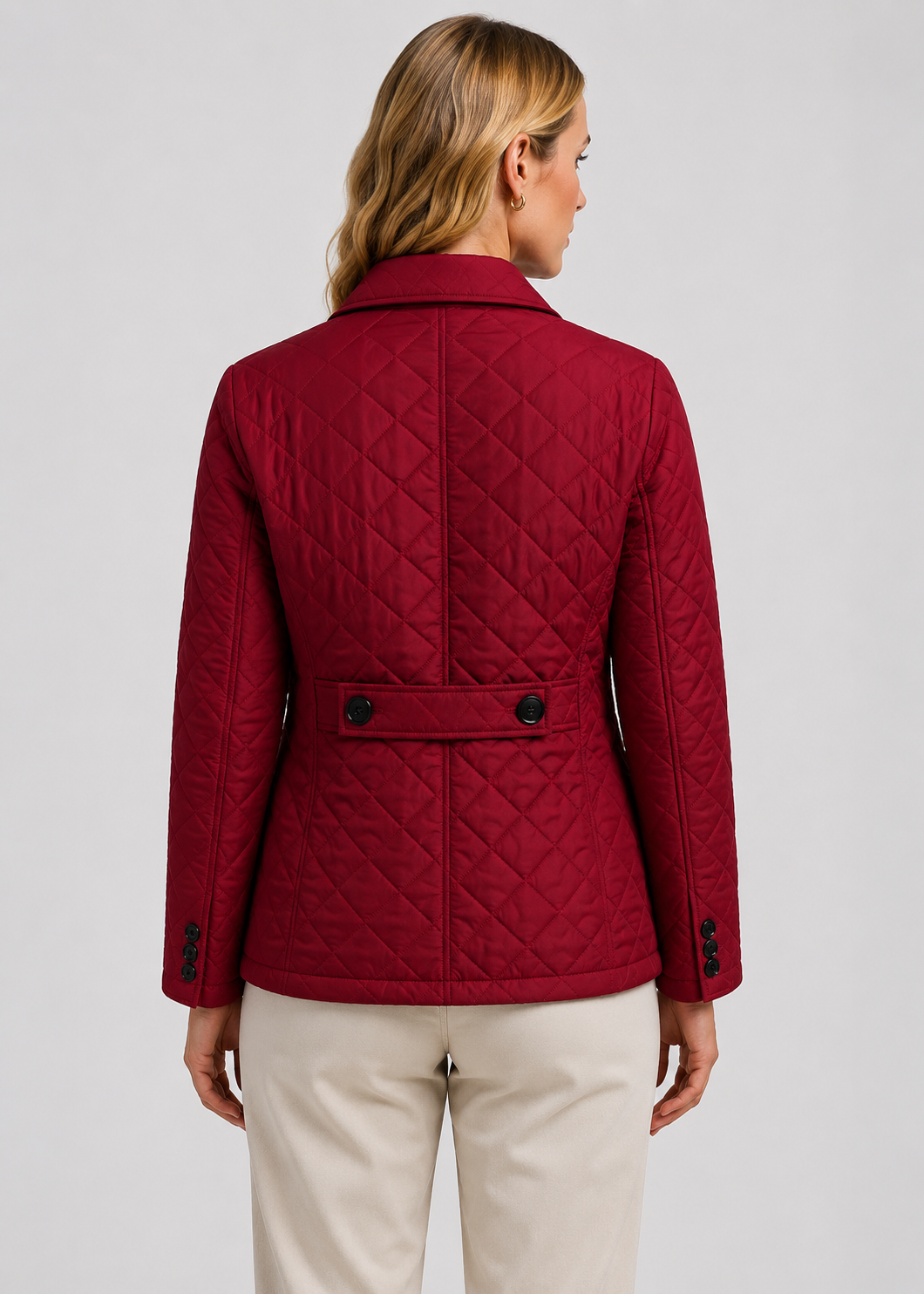 Women’s Quilted Button-Up Jacket | Lightweight Warm Coat | Premium Fabric | Nova Muse
