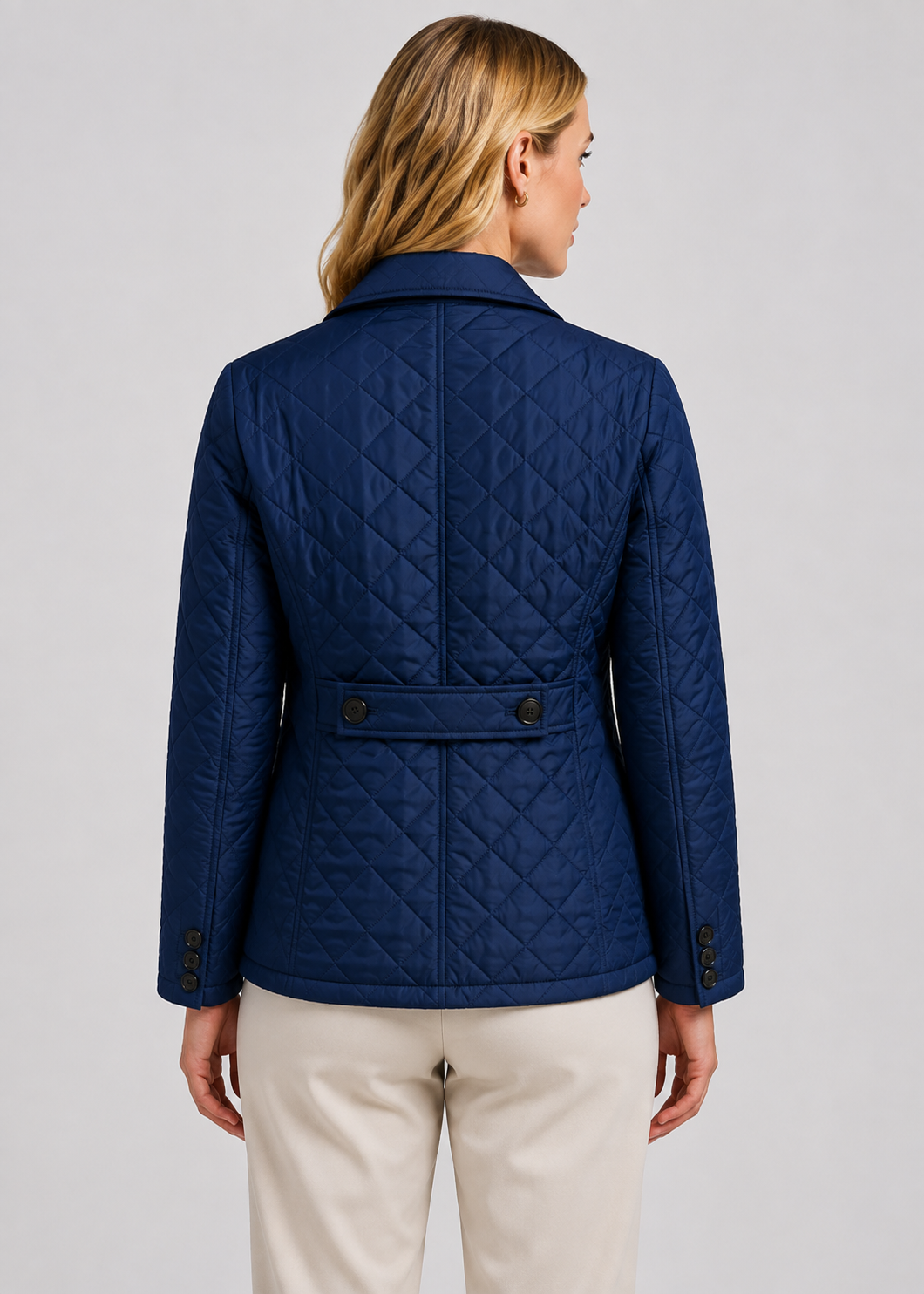 Women’s Quilted Button-Up Jacket | Lightweight Warm Coat | Premium Fabric | Nova Muse