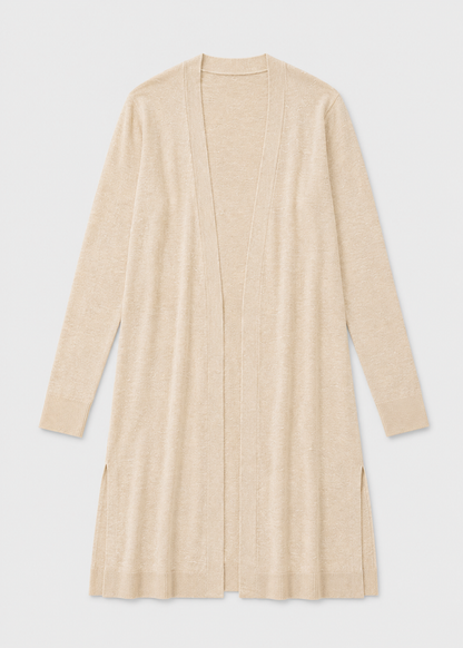 Longline Cardigan | Women | Lightweight Knit | Open Front | Layering Sweater | Nova Muse