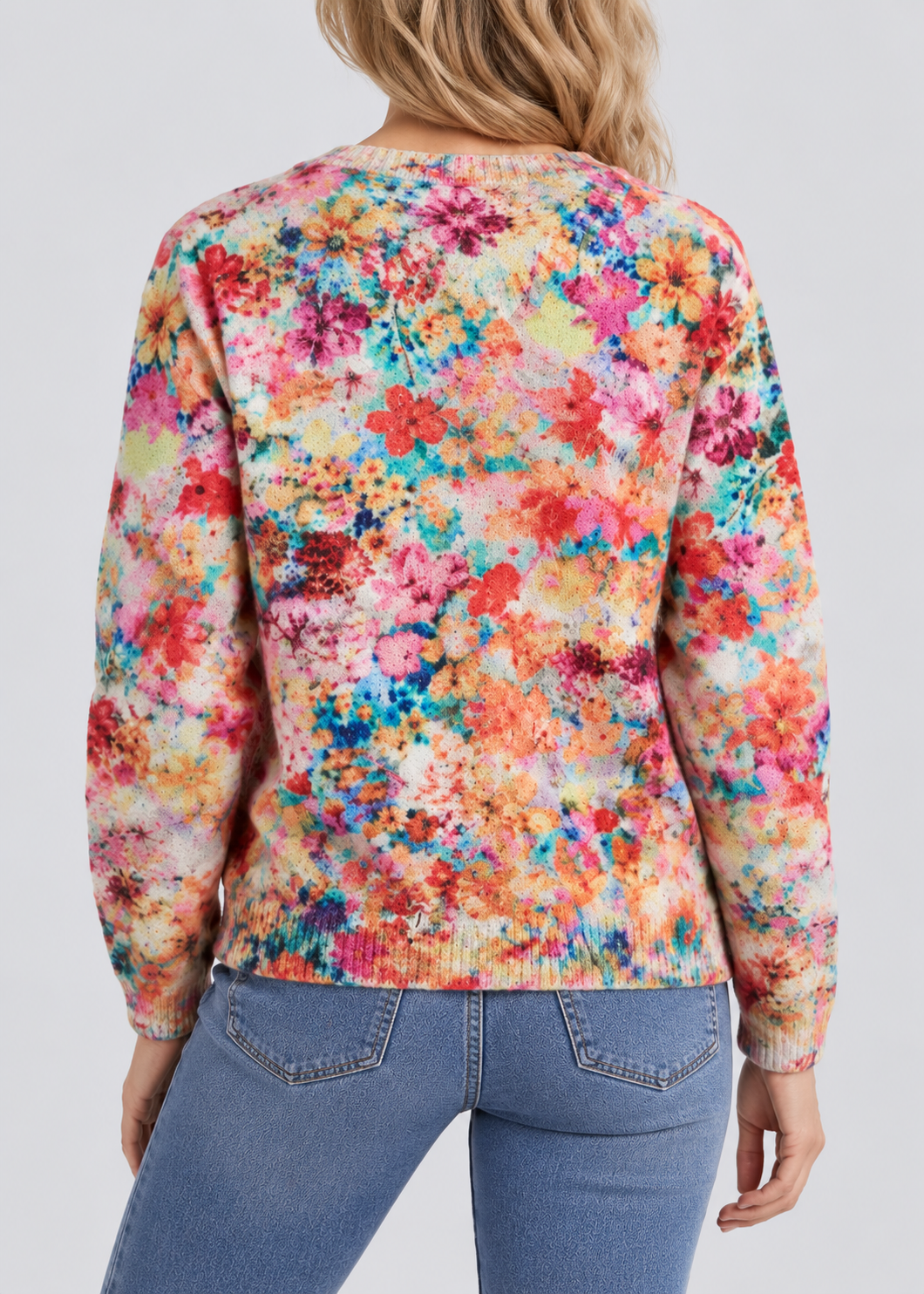 Floral Knit Cardigan | Women | Button-Up Sweater | Soft Knit | Casual Layering | Nova Muse