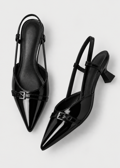 Women’s Kitten Heels | Refined Mid Heel Pumps | Elegant Pointed Toe Shoes | Nova Muse