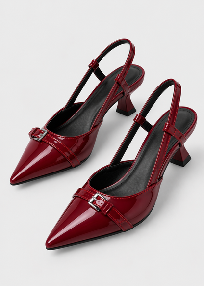 Women’s Kitten Heels | Refined Mid Heel Pumps | Elegant Pointed Toe Shoes | Nova Muse