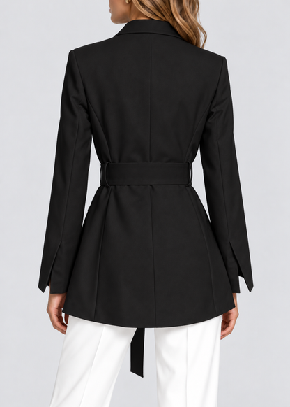 Belted Blazer | Women | Notched Lapels | Tailored Smart Casual Jacket | Nova Muse