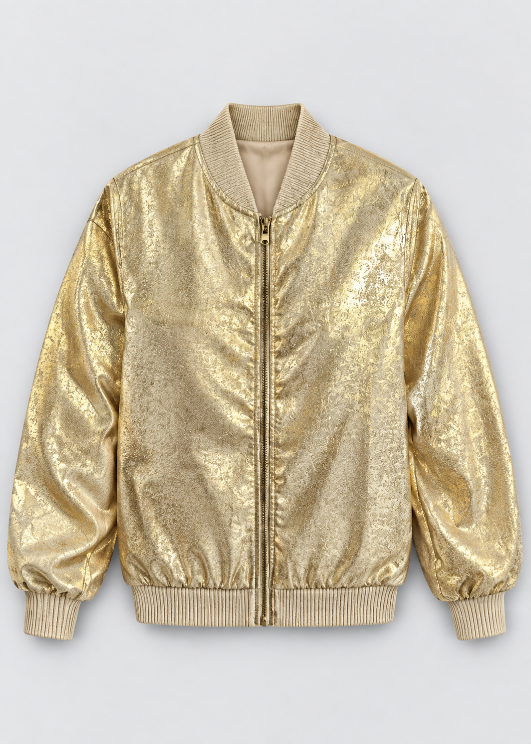 Shiny Bomber Jacket | Women | Zip Front | Lightweight Outerwear | Nova Muse