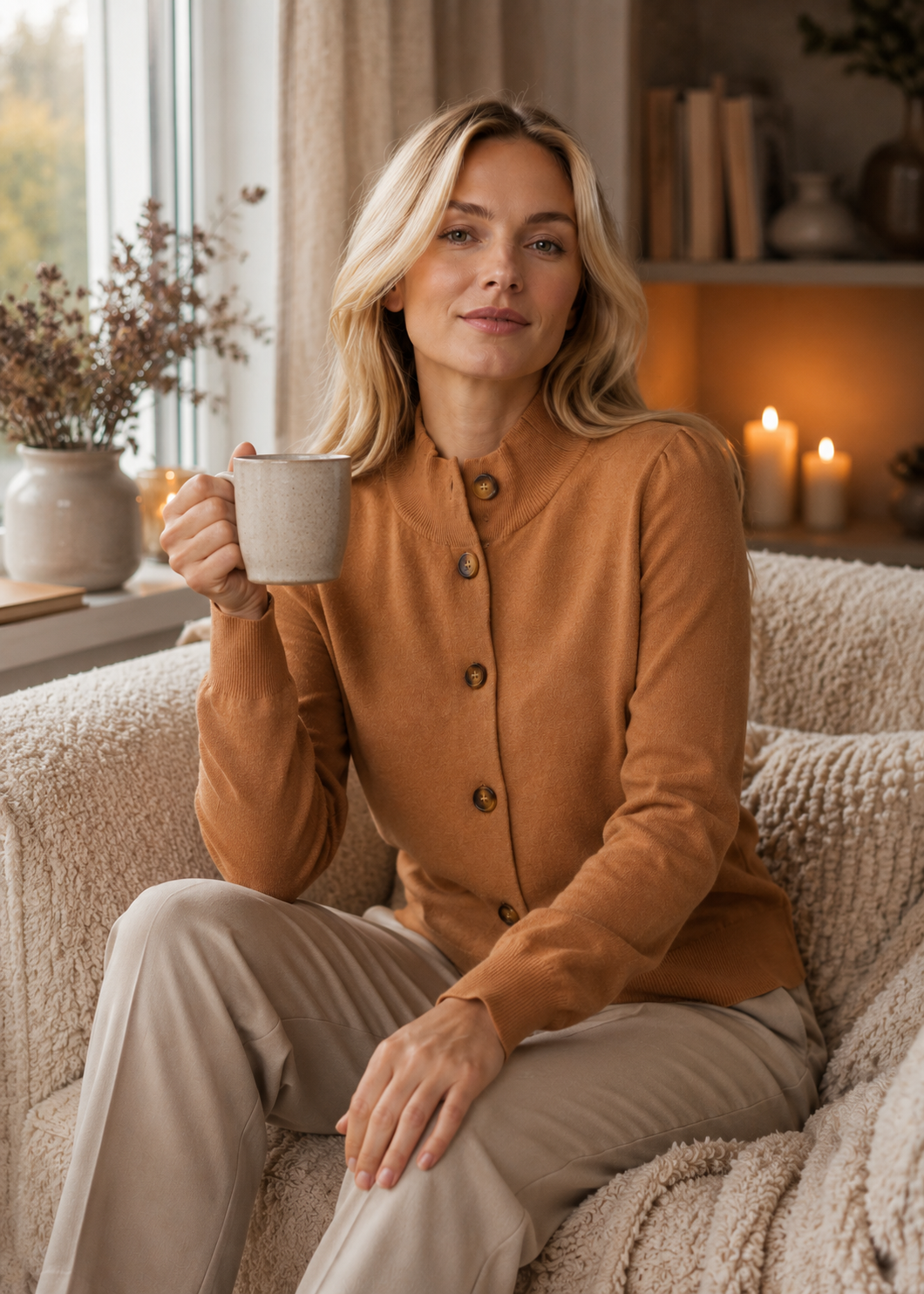 Soft Knit Cardigan | Women | Lightweight Sweater | Button-Up | Comfortable Fit | Nova Muse