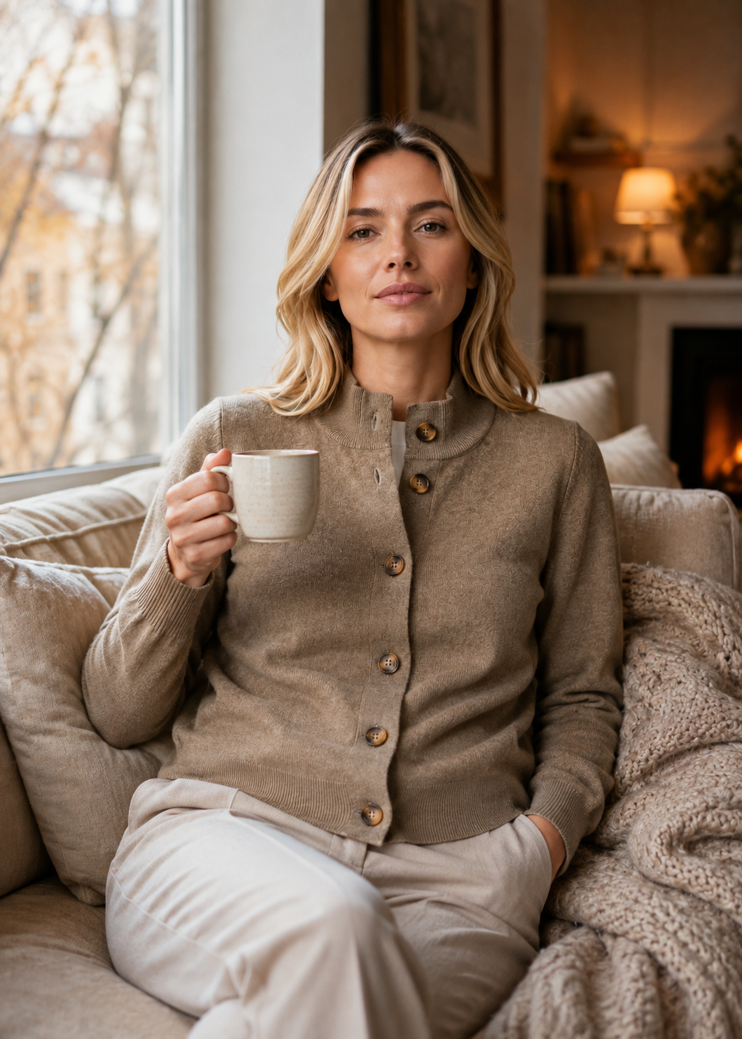 Soft Knit Cardigan | Women | Lightweight Sweater | Button-Up | Comfortable Fit | Nova Muse
