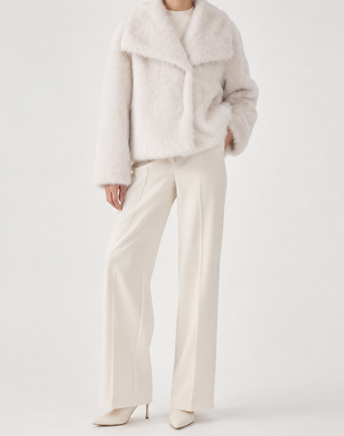 Women’s Warm Winter Coat | Acrylic Elegant Longline Coat for Casual & Evening Wear | Nova Muse